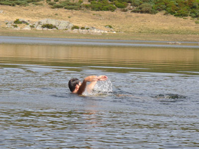 Un baño en la laguna