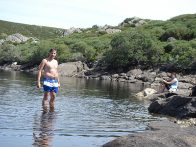 Un baño en la laguna